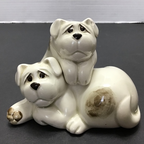 Vintage Fitz & Floyd Spotted Dogs Go With Salt and Pepper Shaker Set - Picture 2 of 7